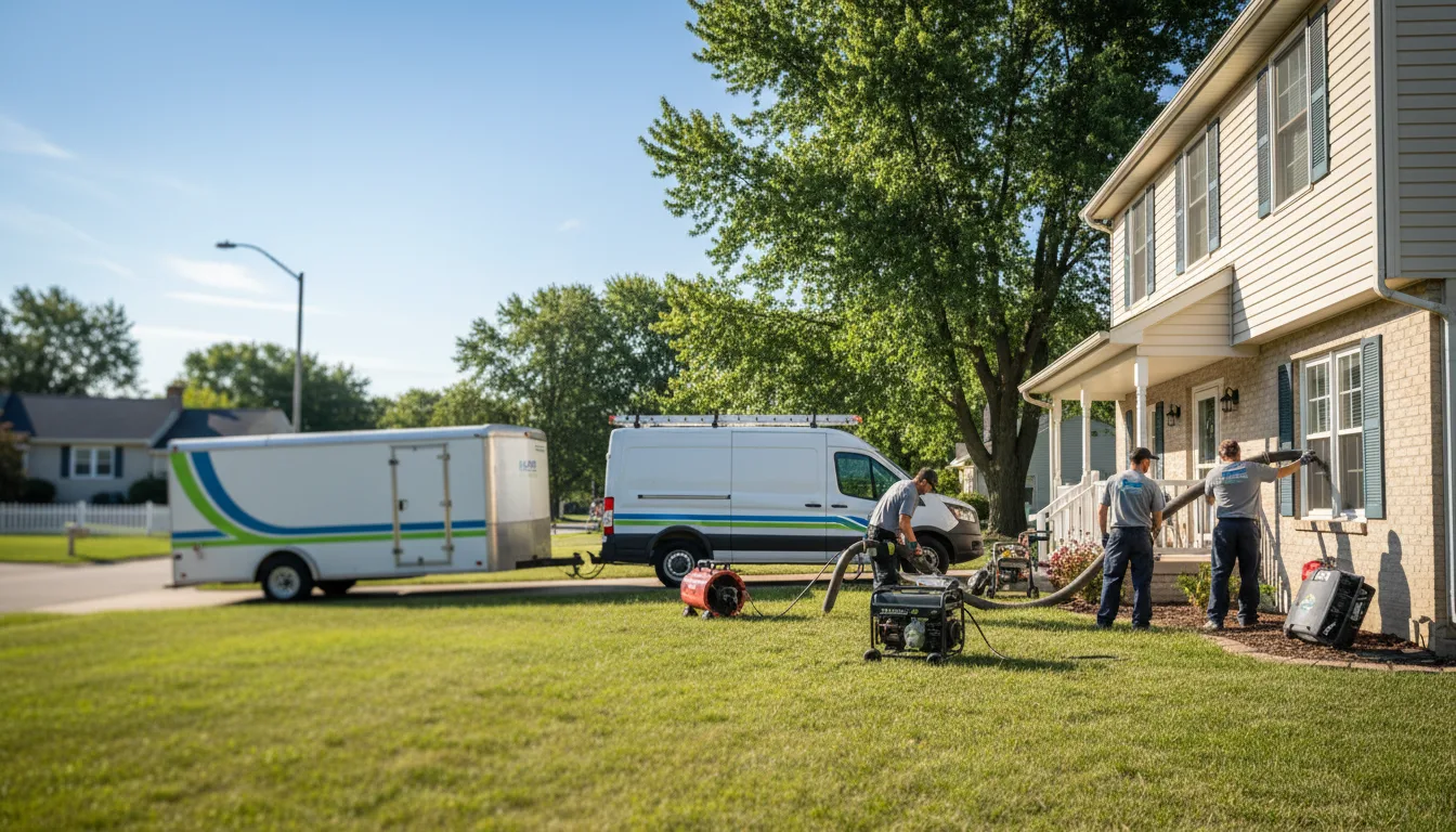 Flooded Basement Restoration And Cleanup With Repair in Harrison, OH near me